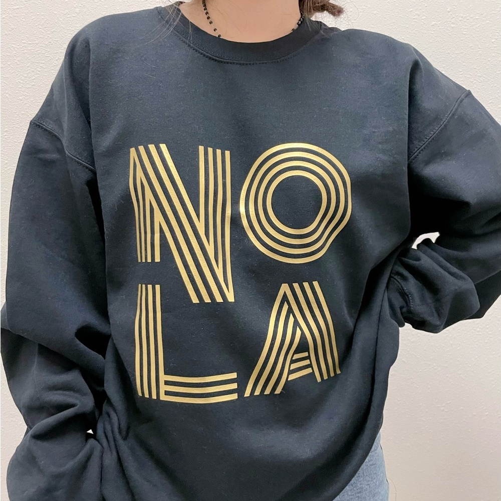 Black NOLA Crew Neck Sweatshirt